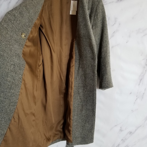 VINCE Double Breasted Belted Winter Wool Coat - Picture 7 of 12